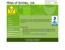 Tablet Screenshot of milesofsmilesltd.com